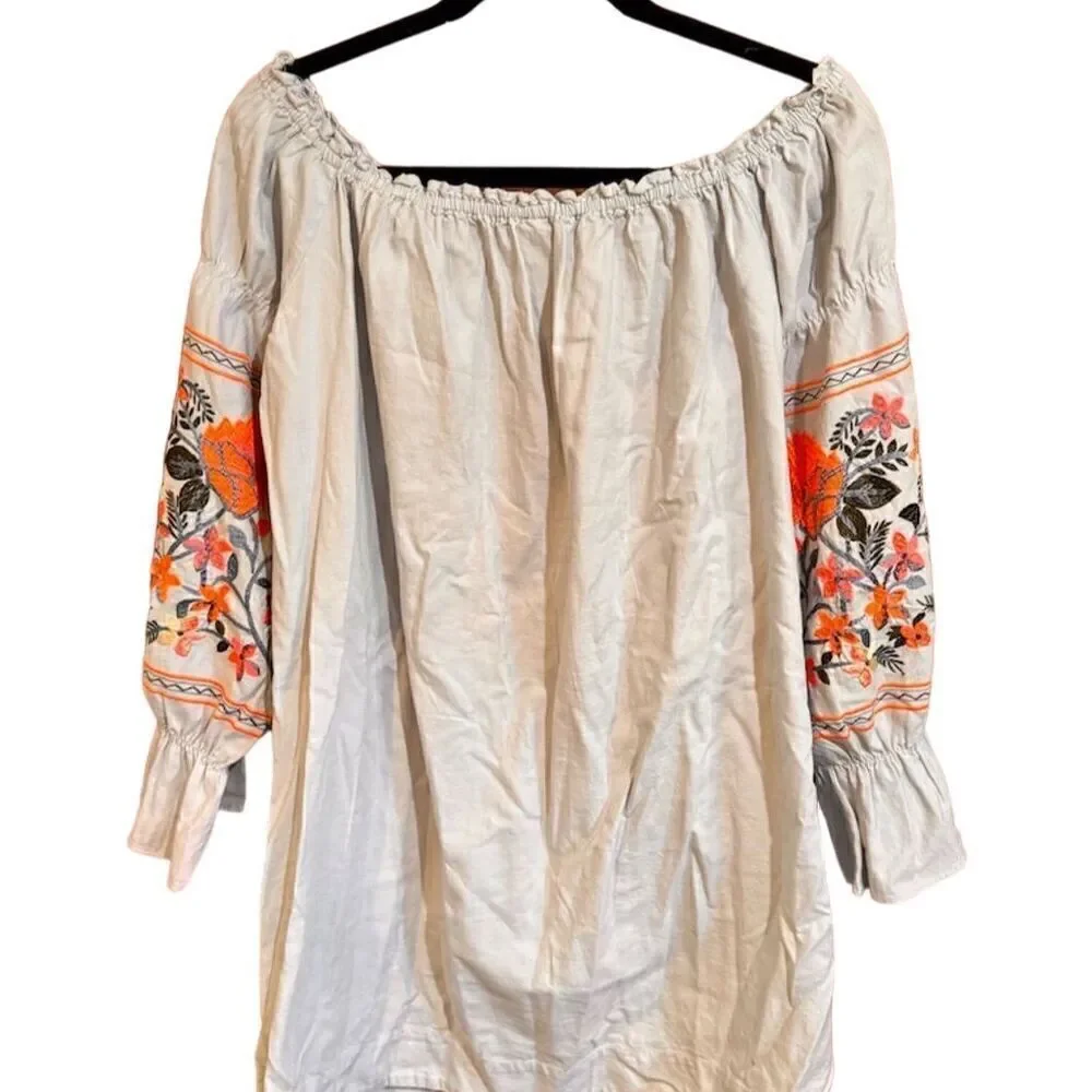 Free People Fleur Du Jour Off-The-Shoulder Mini Dress size  L